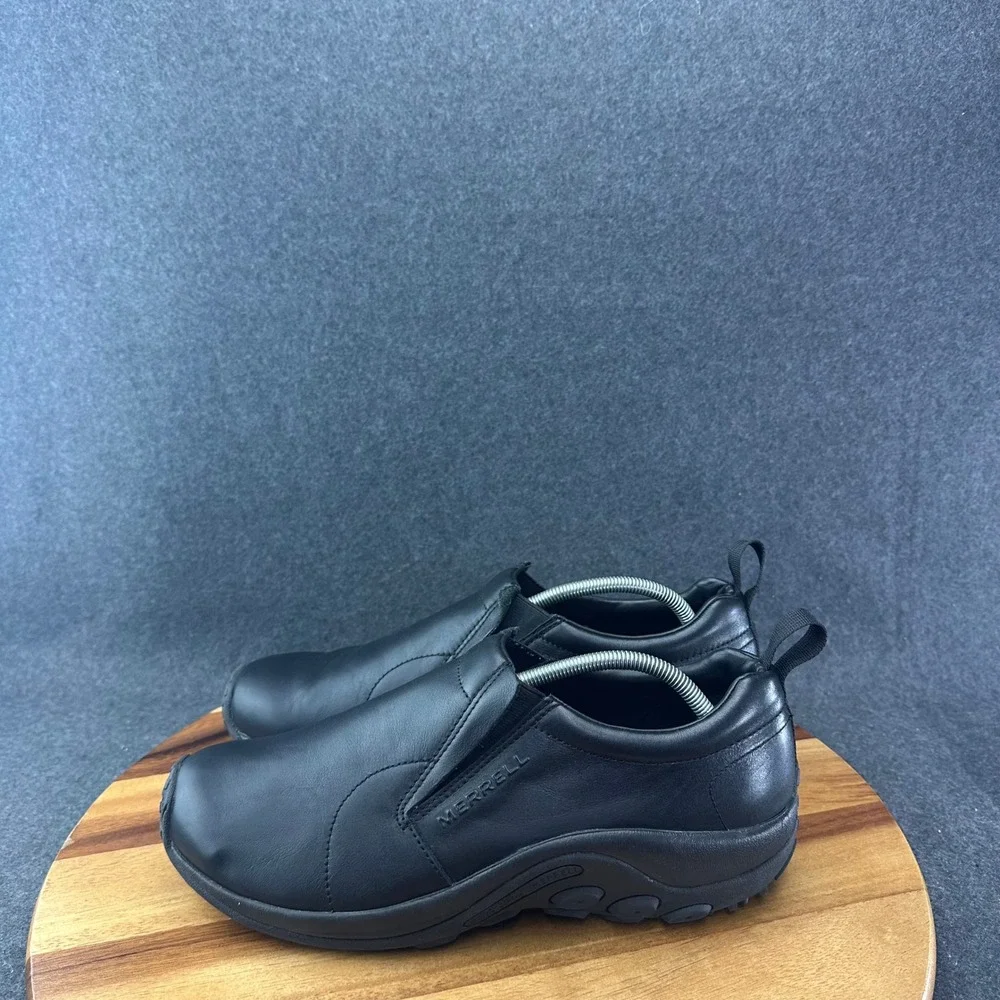 Merrell Shoes Mens 12 Jungle Moc Leather 2 Black J17199 Slip On Loafers